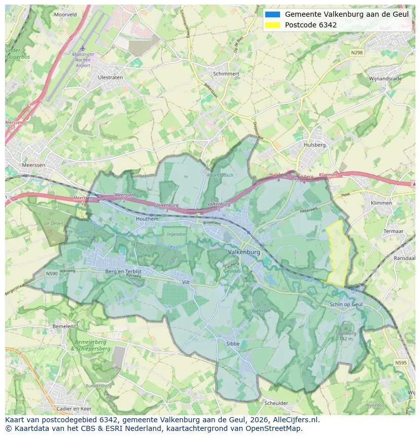 Postcodekaart voor 6342