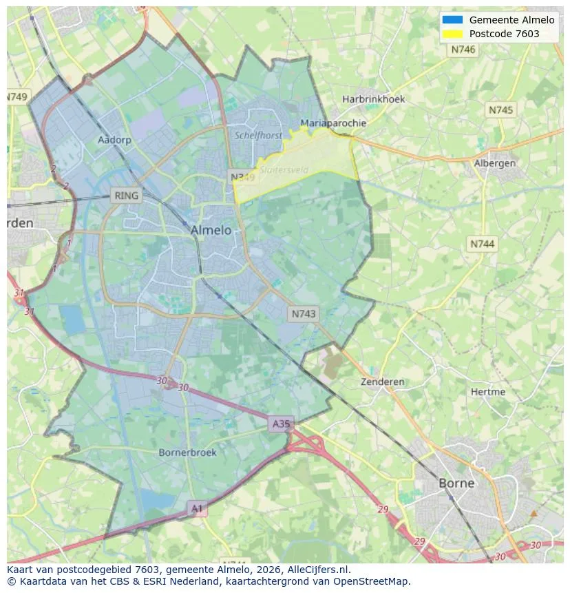 Carte postale pour 7603