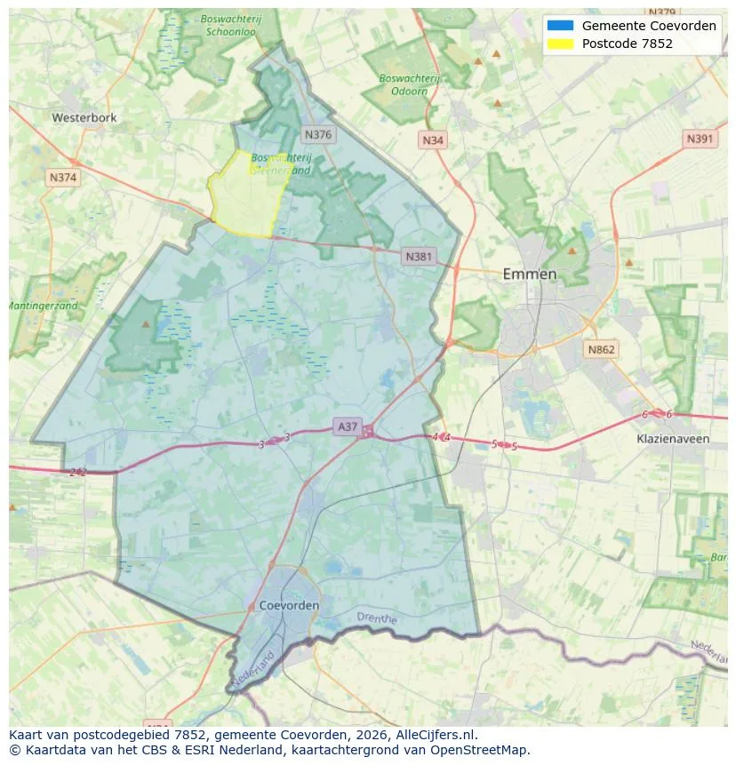 Carte postale pour 7852