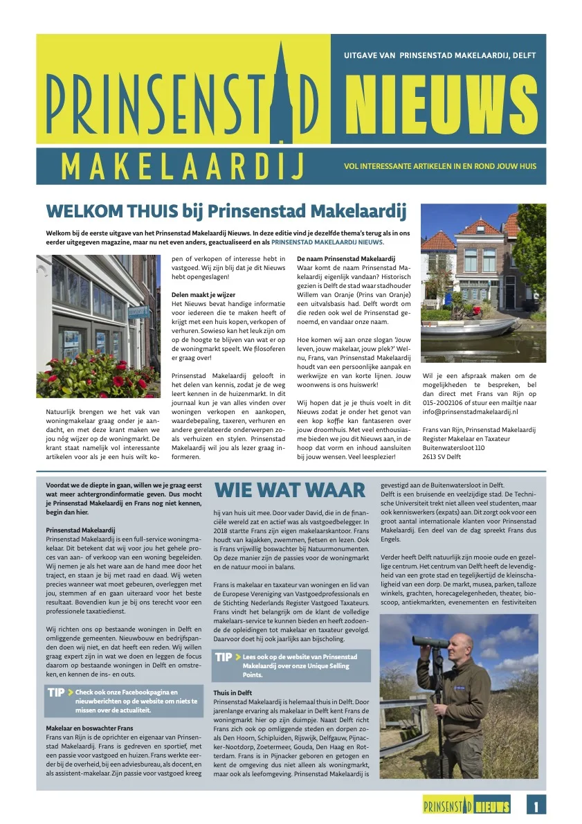 Team photo of Prinsenstad Makelaardij