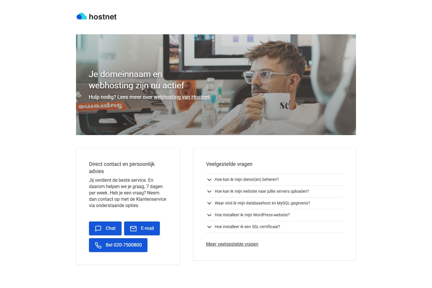 Screenshot van de website van www.ralfharsveldvastgoed.nl