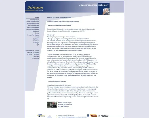 Capture d'écran du site web de www.ramonjongen.nl