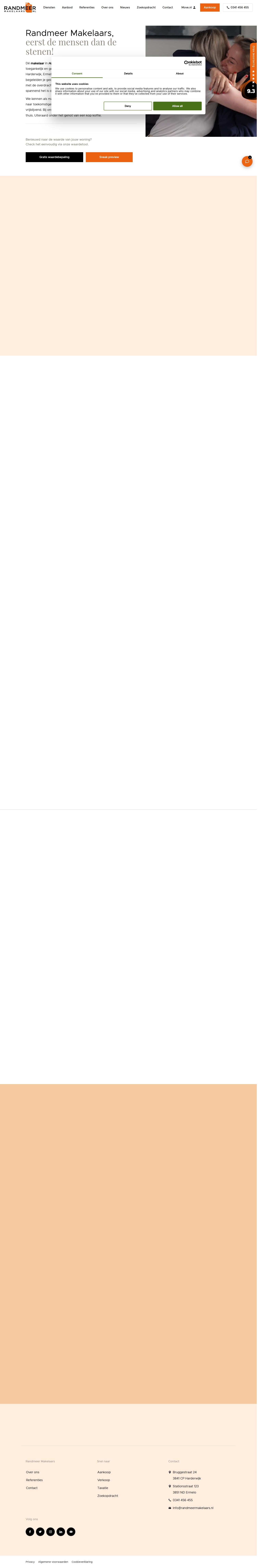 Screenshot van de website van www.randmeermakelaars.nl