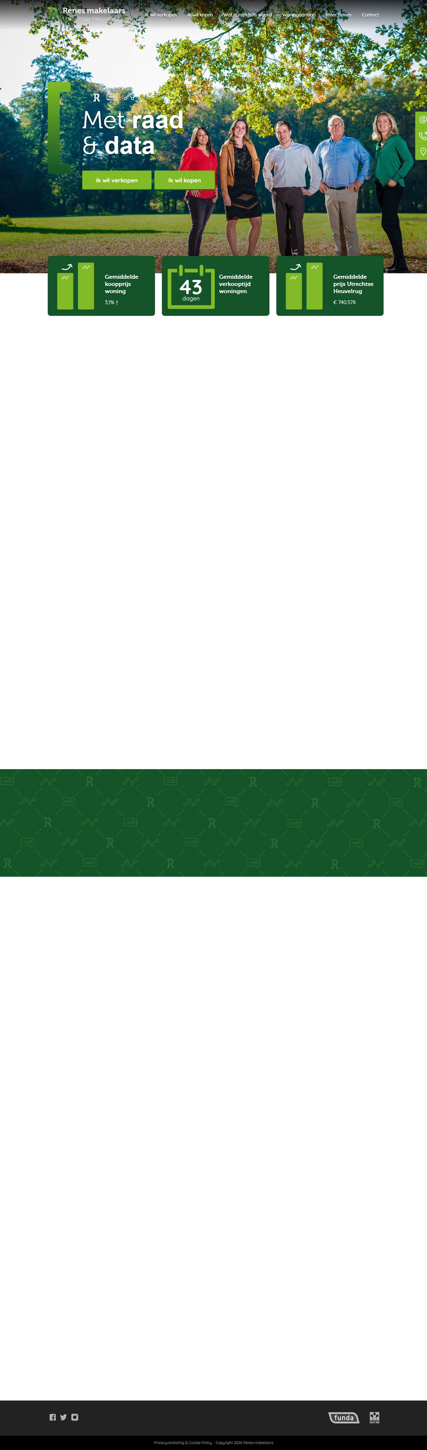 Screenshot van de website van www.renesmakelaars.nl