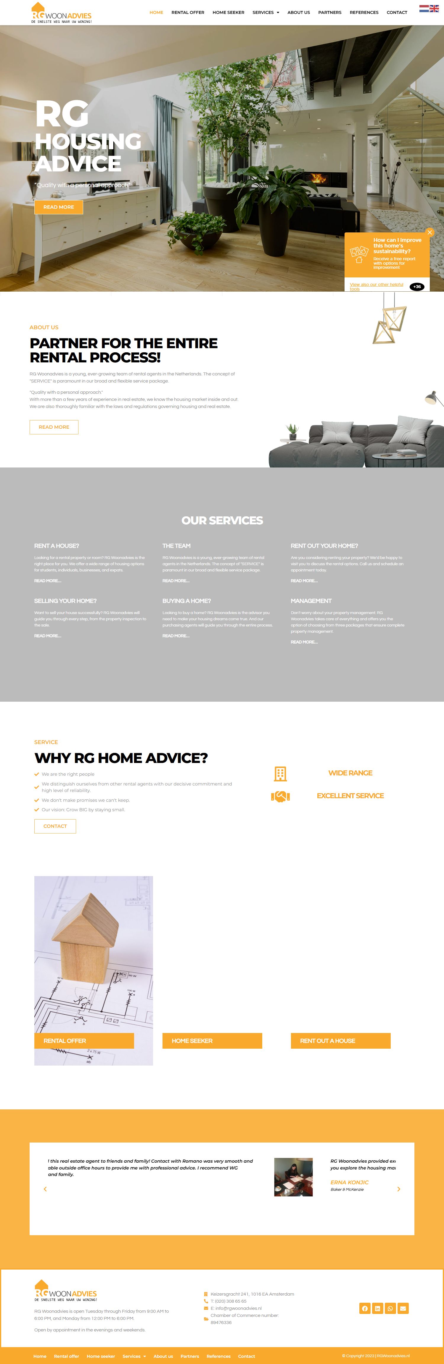 Screenshot van de website van www.rgwoonadvies.nl
