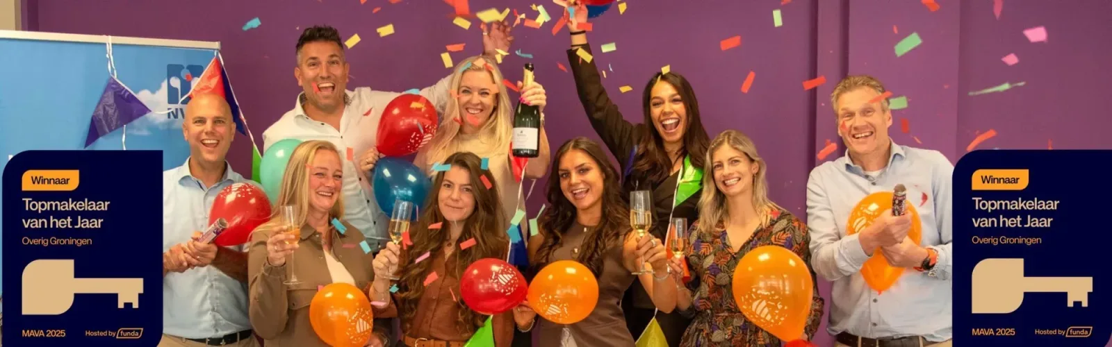 Mannschaftsfoto von Riant Makelaars Bedum