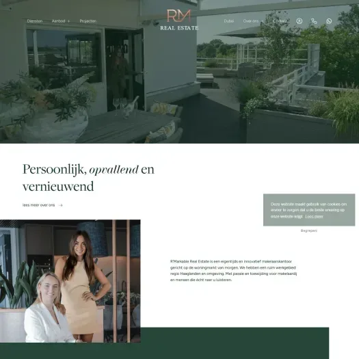 Screenshot van de website van www.rmarkable.nl