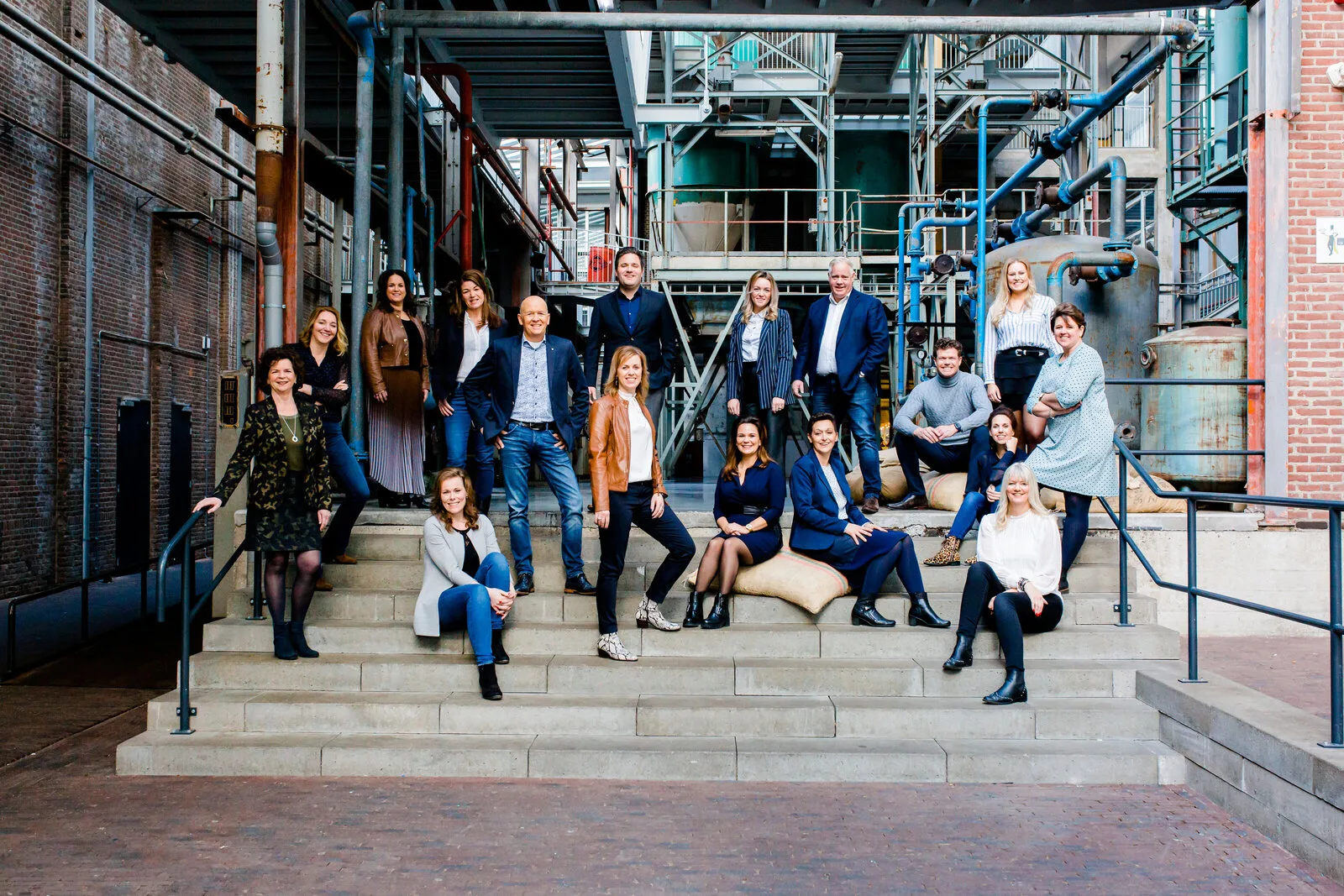 Team foto van Robert Rexwinkel Lommers Makelaars