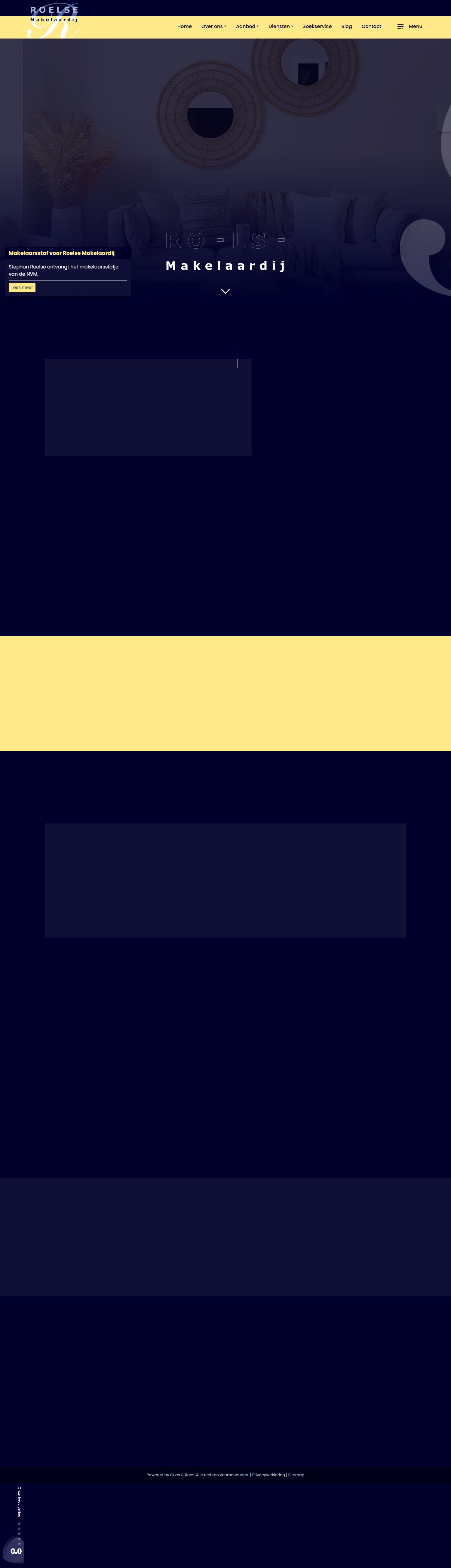 Screenshot van de website van www.roelsemakelaardij.nl