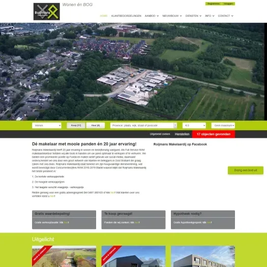 Screenshot der Website von www.roijmans.nl