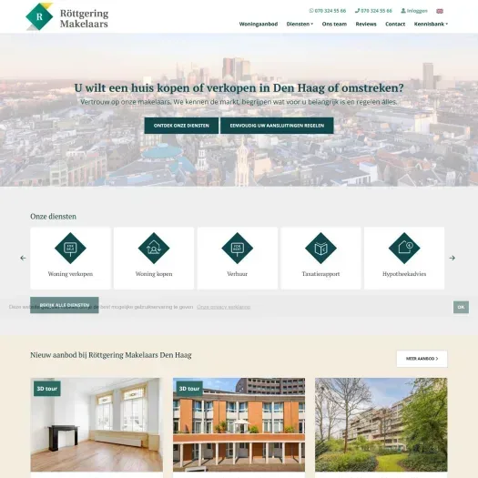 Screenshot der Website von www.rottgering.nl