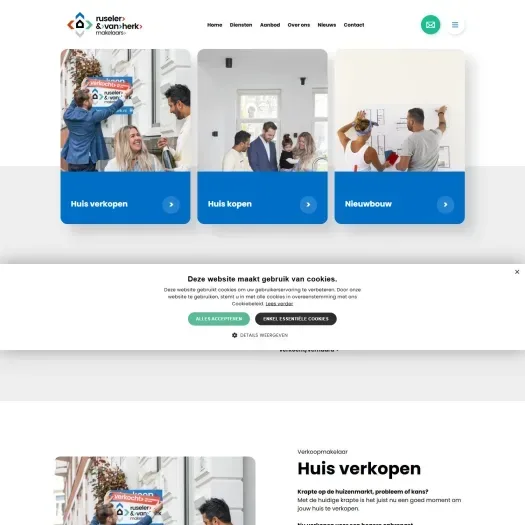 Capture d'écran du site web de www.ruselerenvanherk.nl