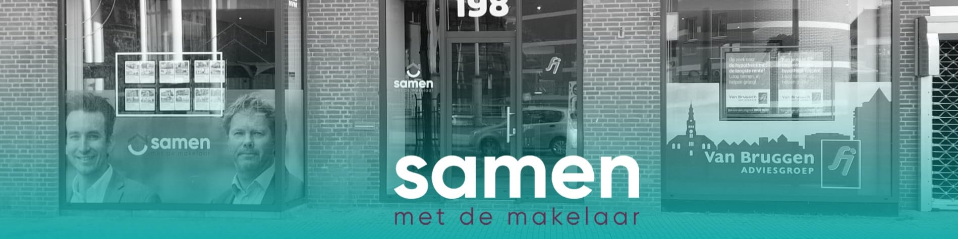 Kantoorfoto SAMEN met de makelaar
