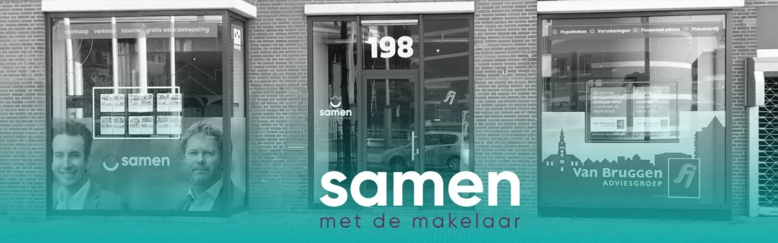 Team foto van SAMEN met de makelaar