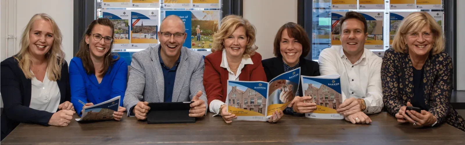 Team foto van SC Bakker Makelaardij oz BV