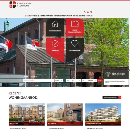 Capture d'écran du site web de www.schonckschul.com