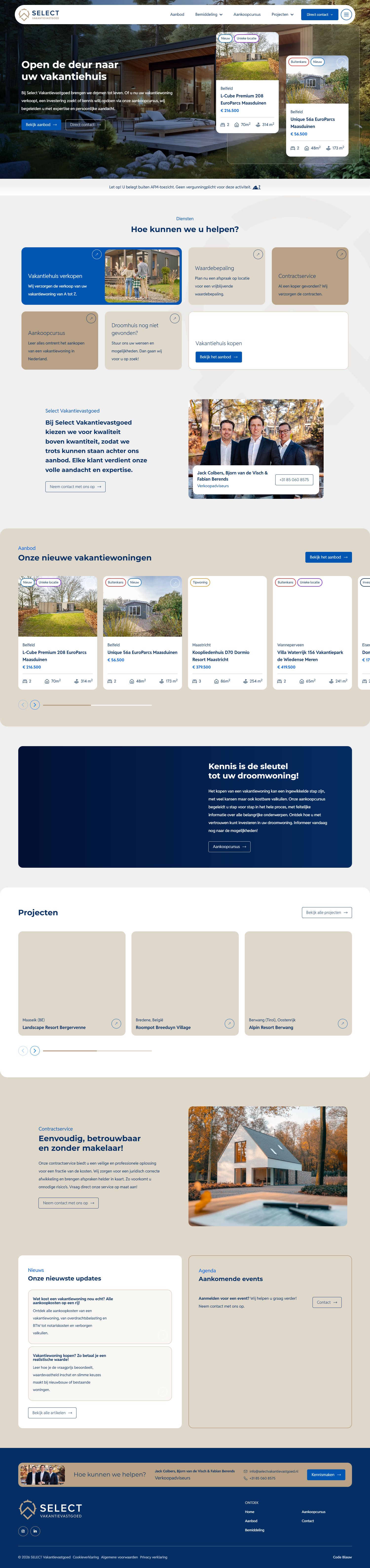 Kantoorfoto Select Vakantievastgoed