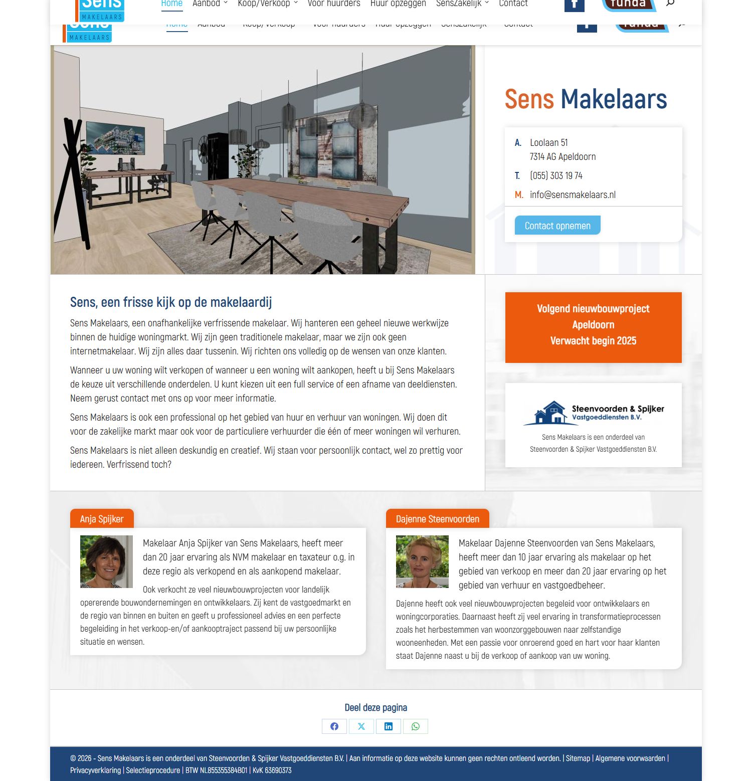 Kantoorfoto Sens Makelaars