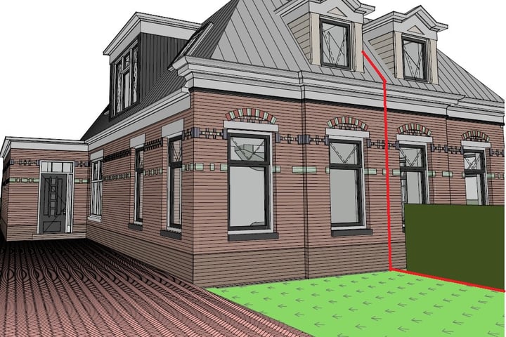 Singelweg 19 in Loppersum foto