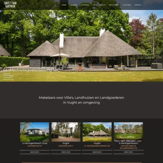 Screenshot der Website von www.smitenvantartwijkmakelaars.nl