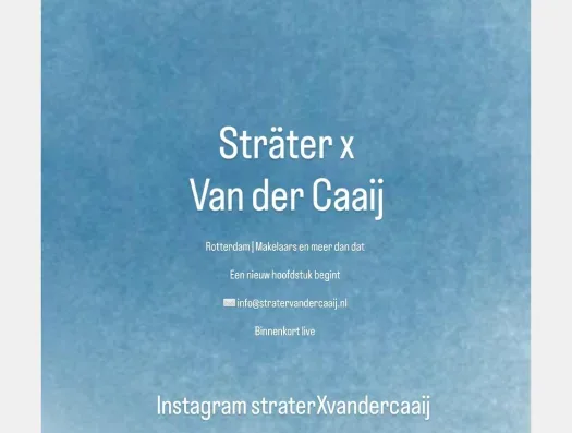 Screenshot van de website van www.stratervandercaaij.nl