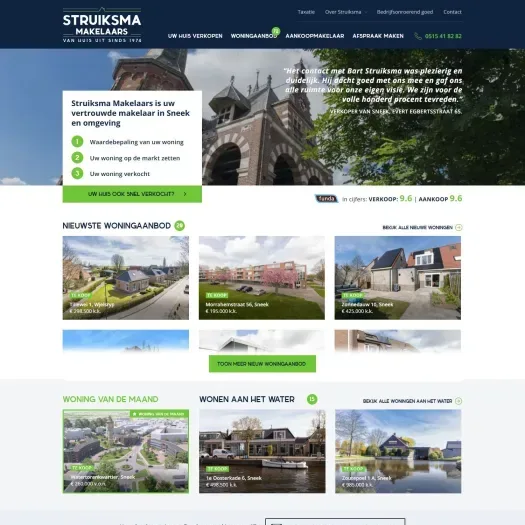 Screenshot der Website von www.struiksmamakelaars.nl