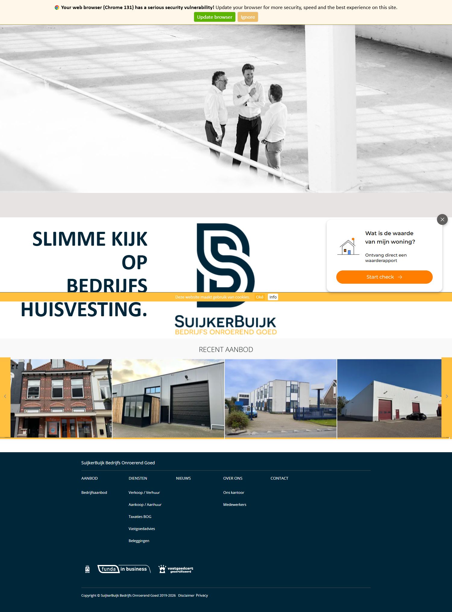 Screenshot van de website van www.suijkerbuijk-bog.nl