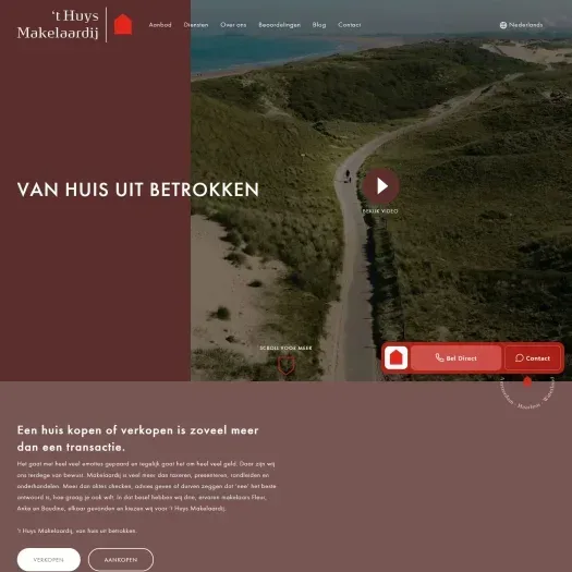 Capture d'écran du site web de www.thuysmakelaardij.nl