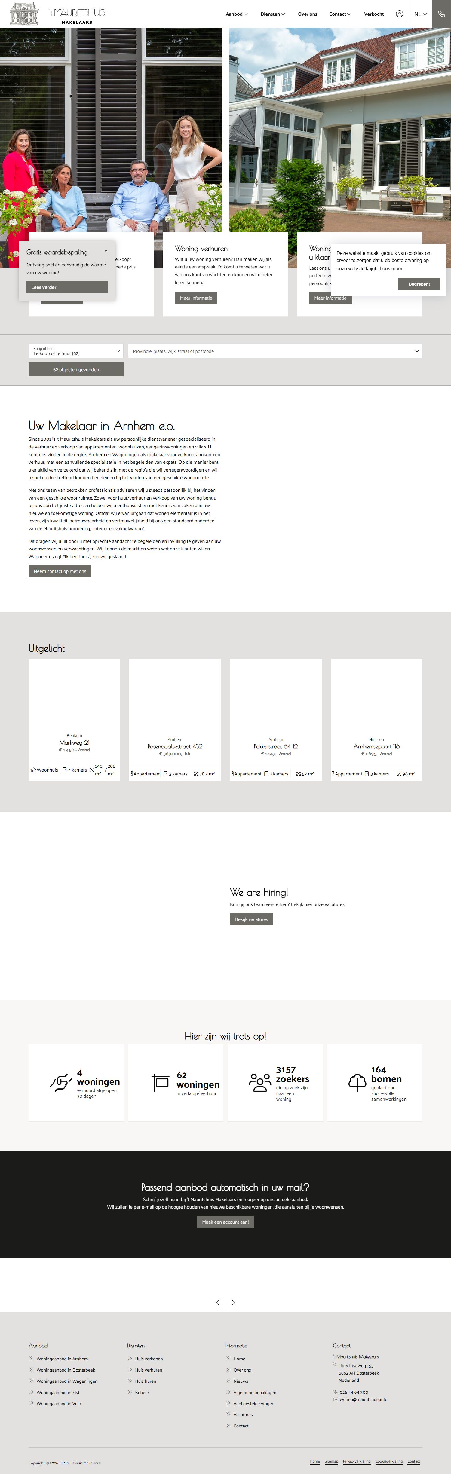 Kantoorfoto 't Mauritshuis Makelaars