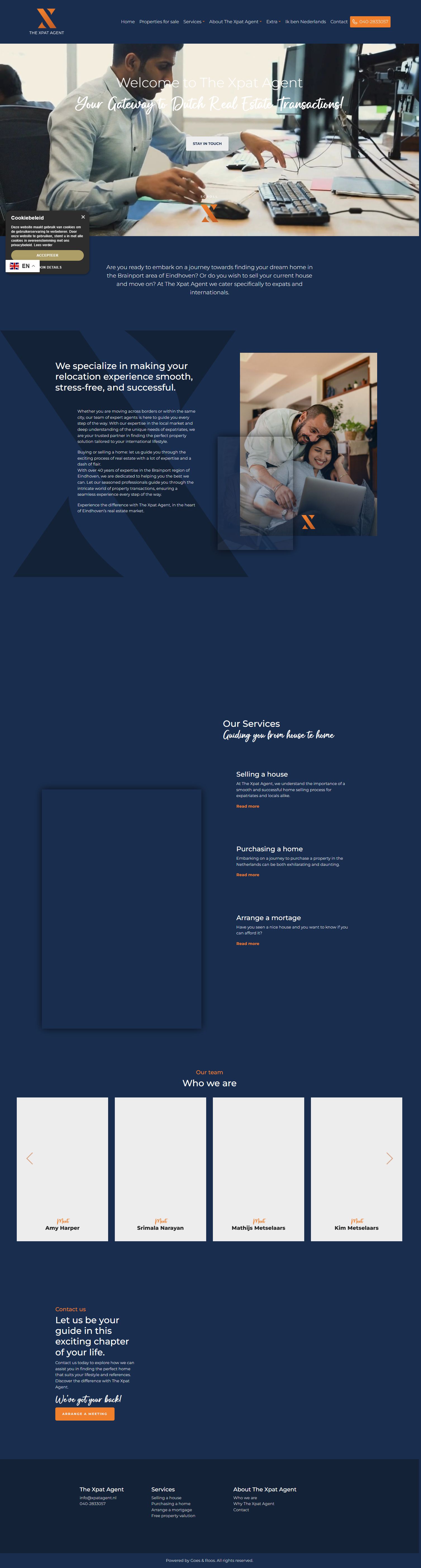 Team foto van The Xpat Agent BV