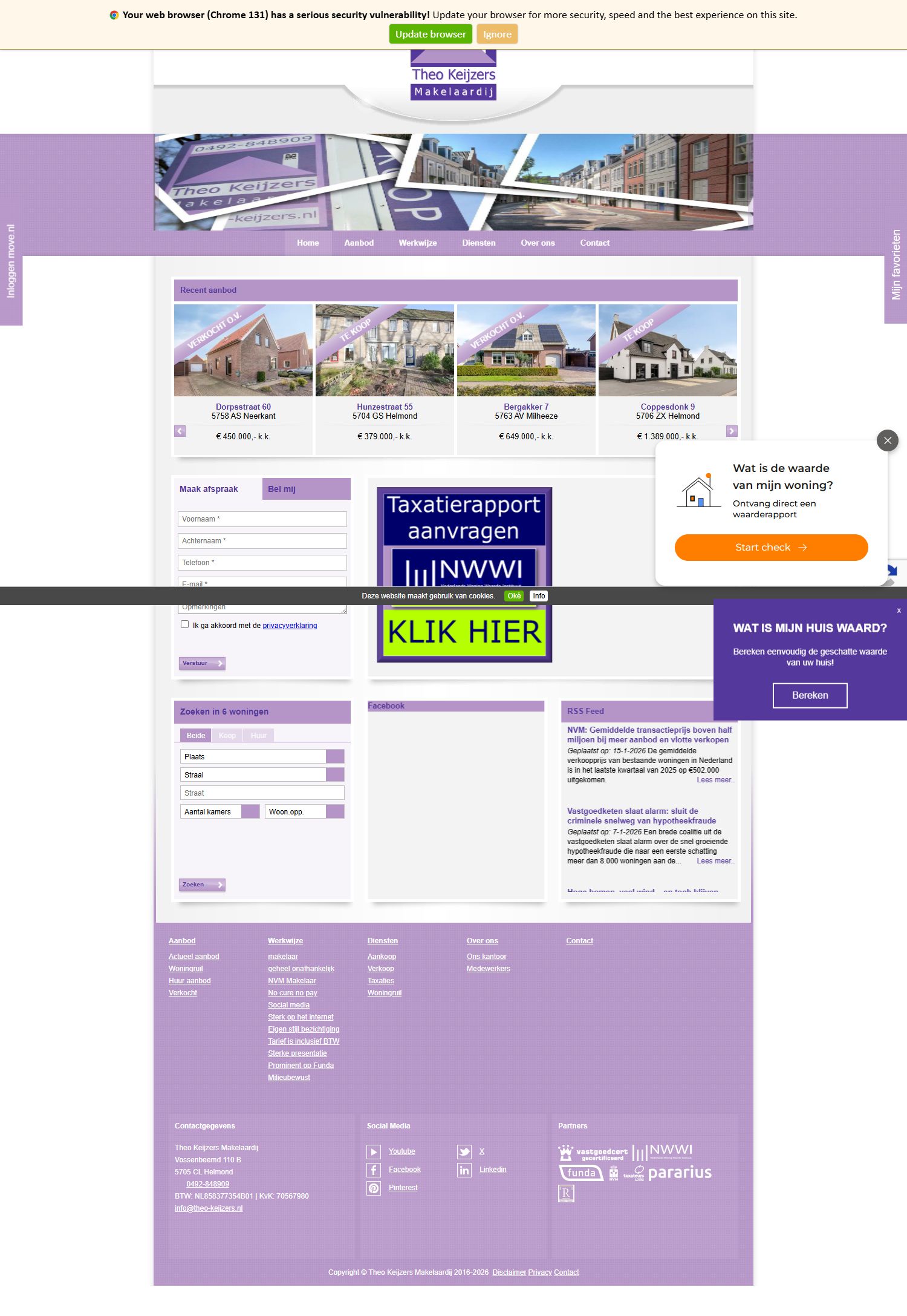 Team foto van Theo Keijzers Makelaardij