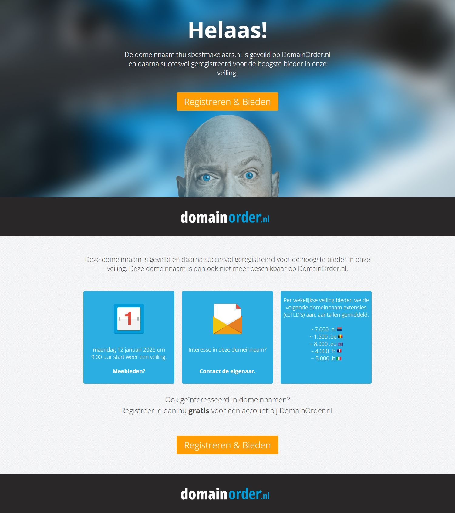 Screenshot van de website van www.thuisbestmakelaars.nl