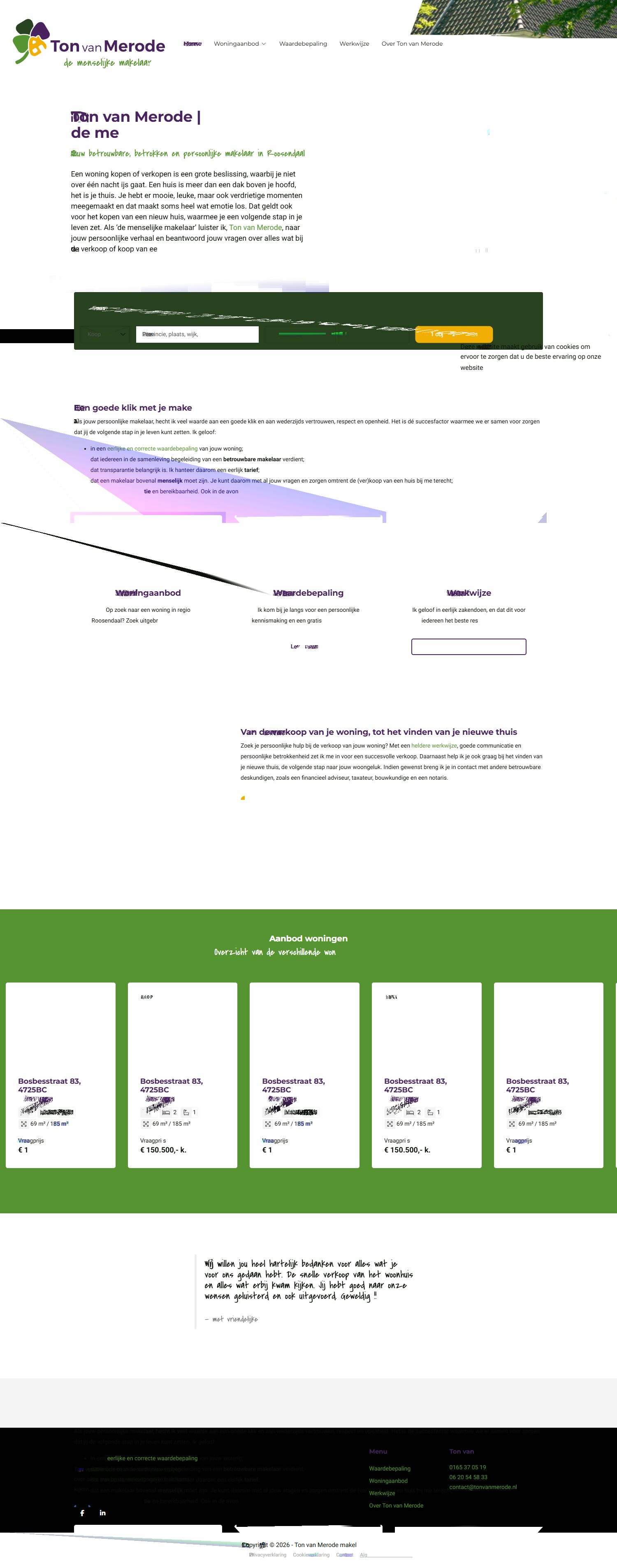 Kantoorfoto Ton van Merode makelaar OG