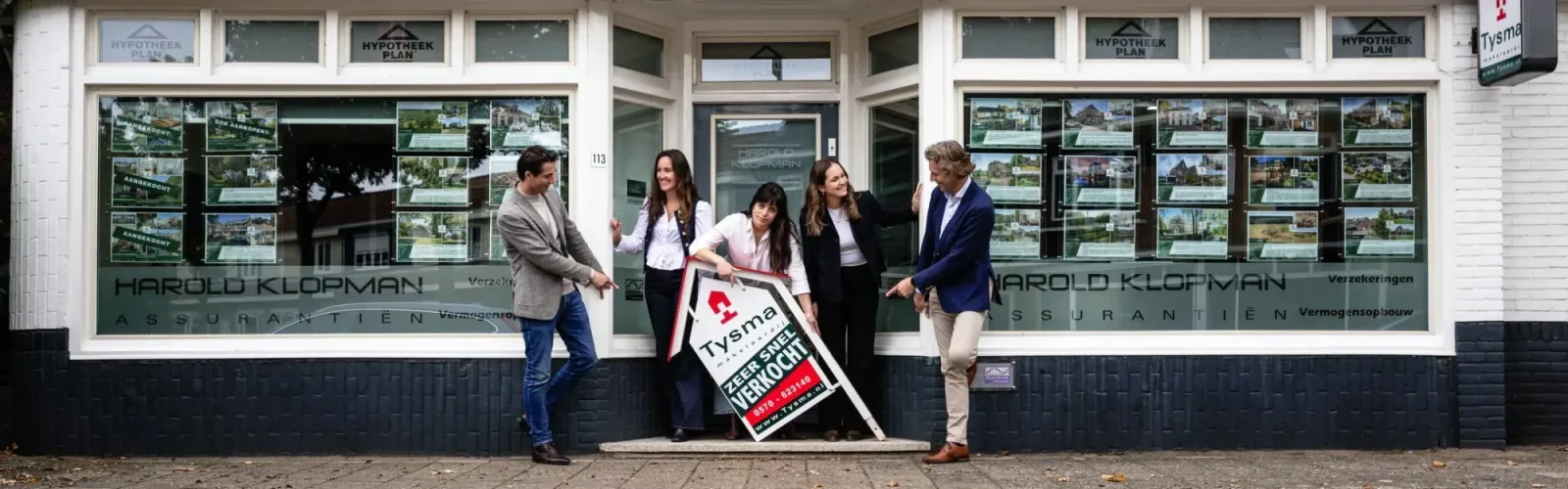 Team foto van Tysma Makelaars