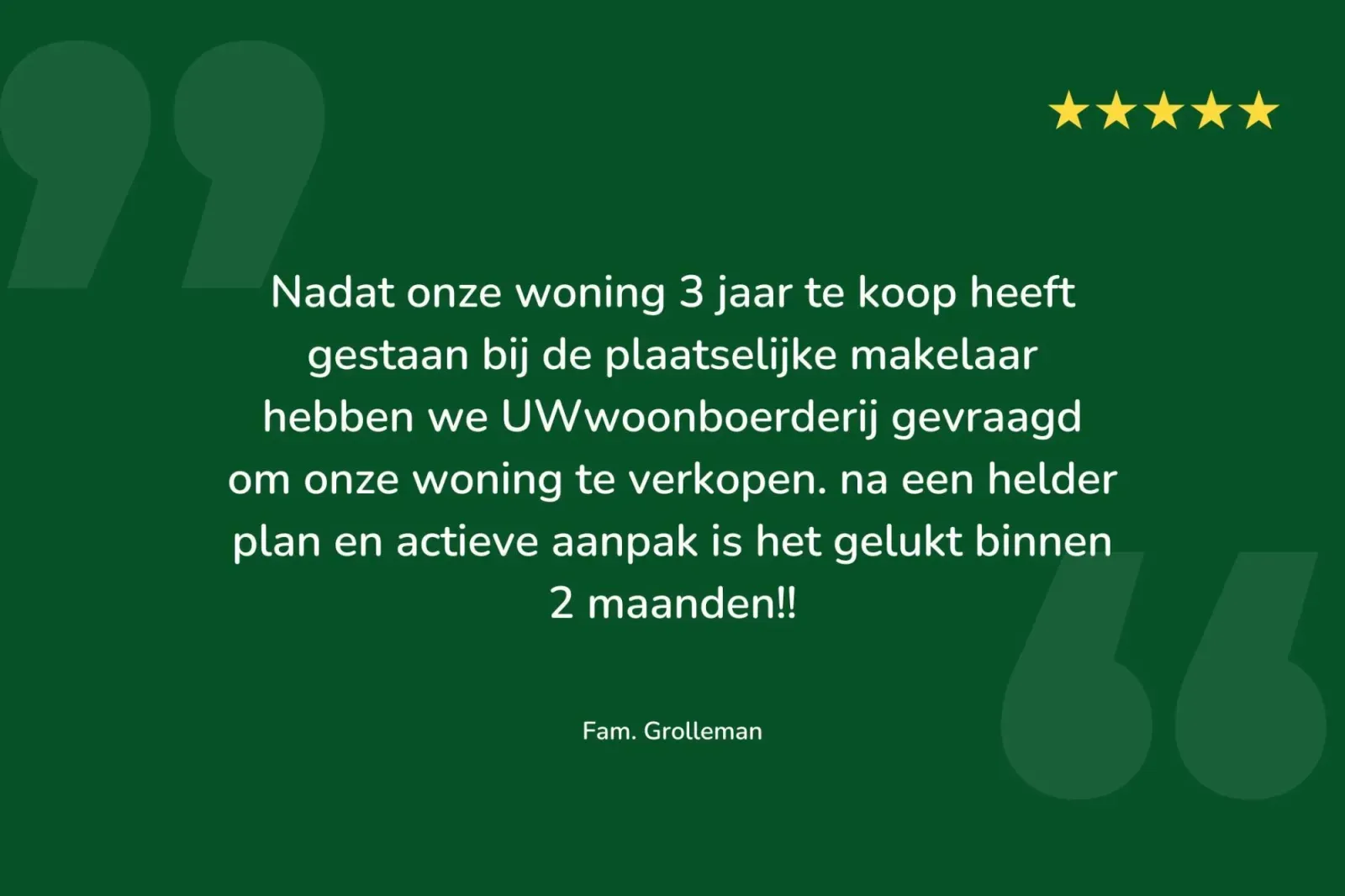 Team foto van UwWoonboerderij Makelaars