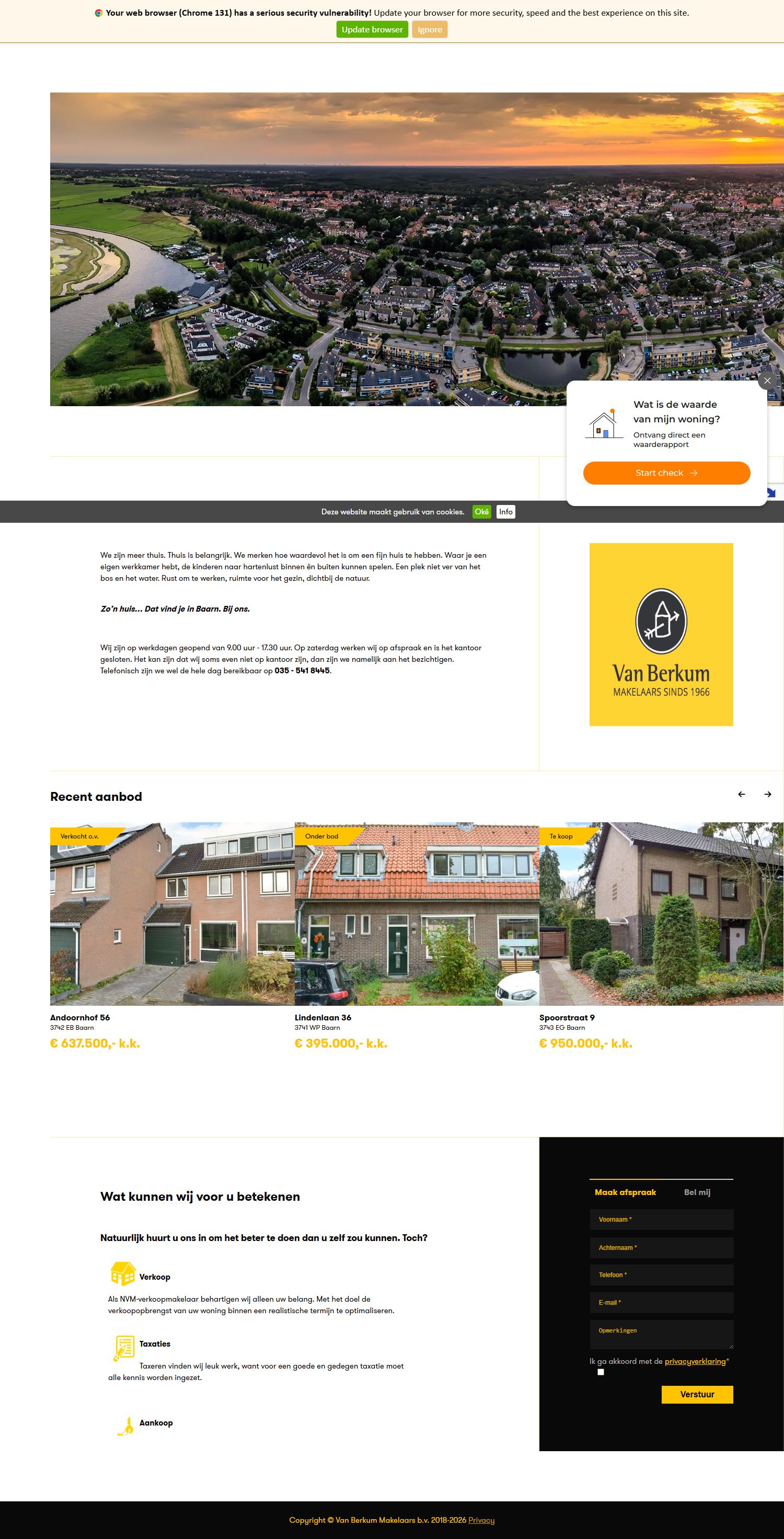 Kantoorfoto Van Berkum Makelaars b.v.