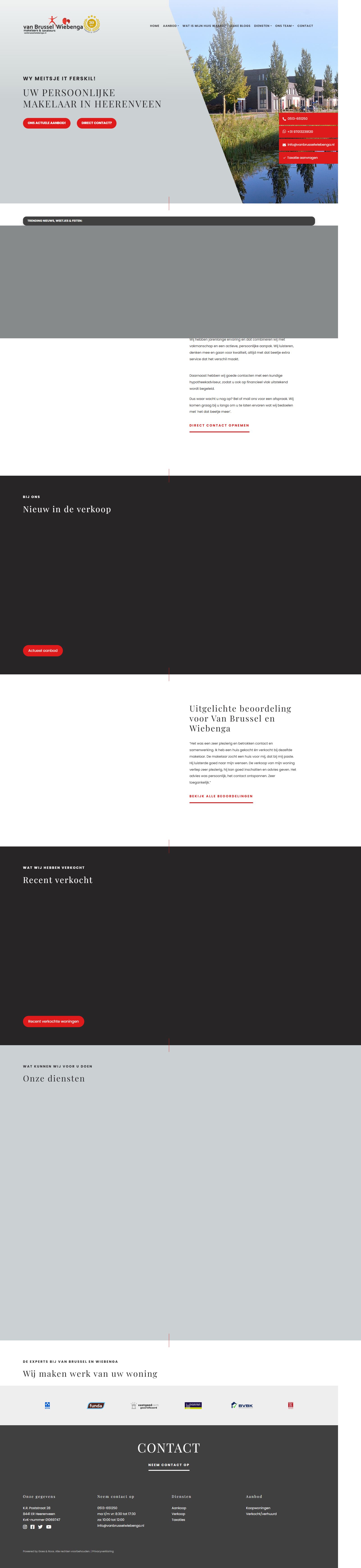 Kantoorfoto Van Brussel Wiebenga makelaars & taxateurs