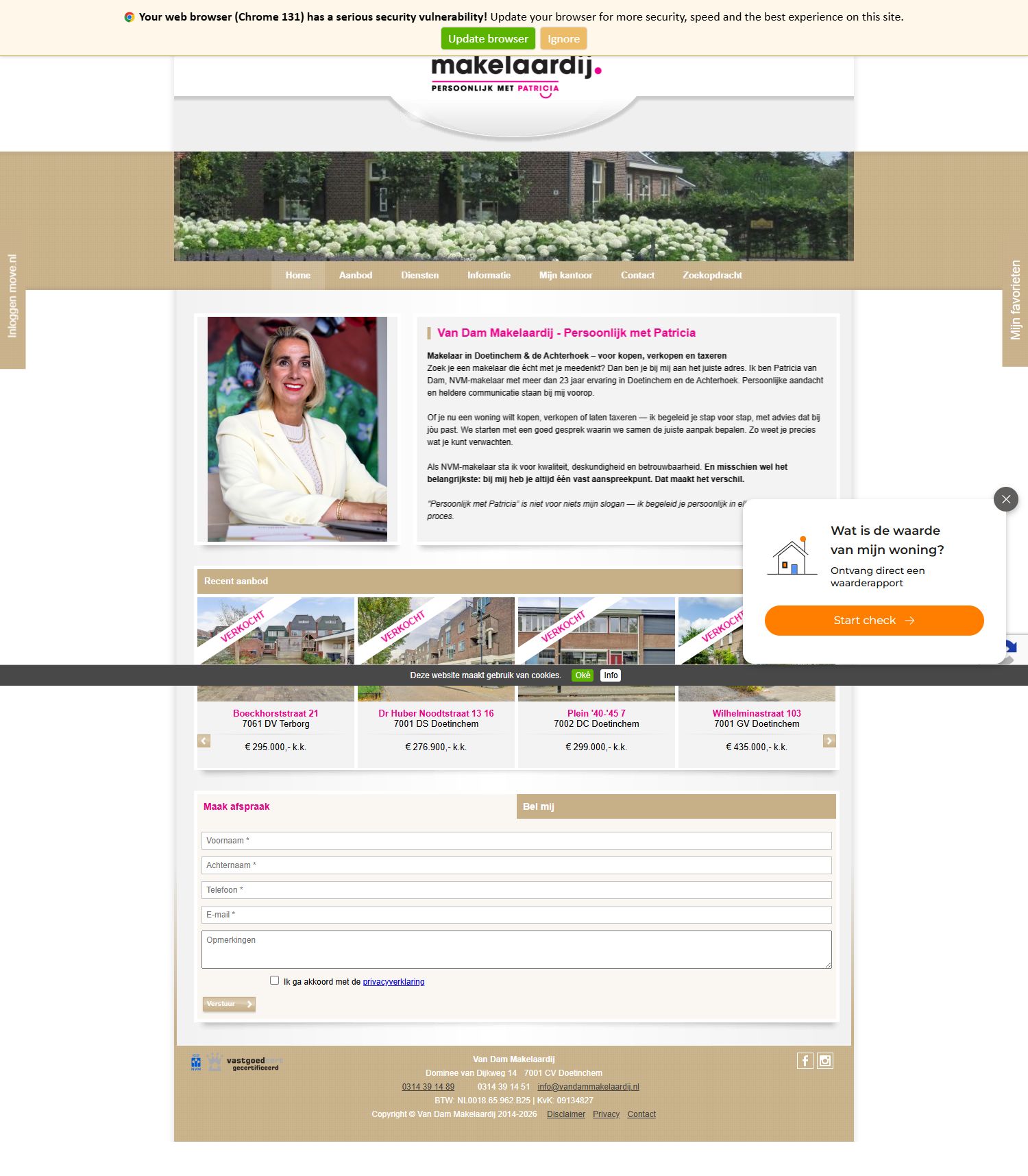 Kantoor foto van Van Dam Makelaardij