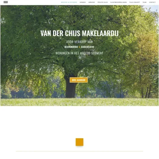 Screenshot der Website von www.vanderchijsmakelaardij.nl