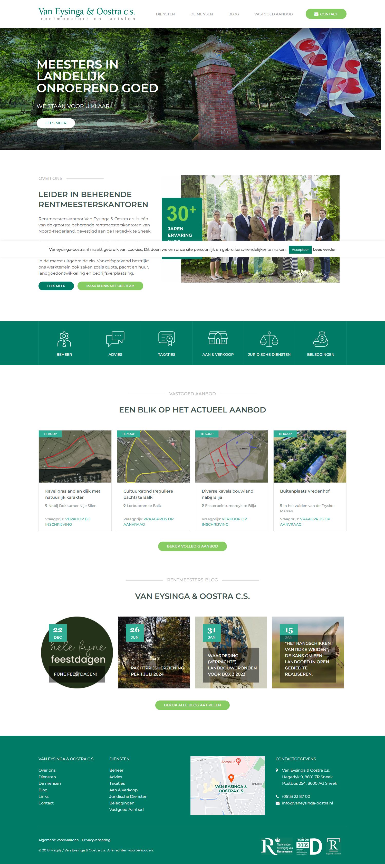 Kantoorfoto Van Eysinga en Oostra c.s.