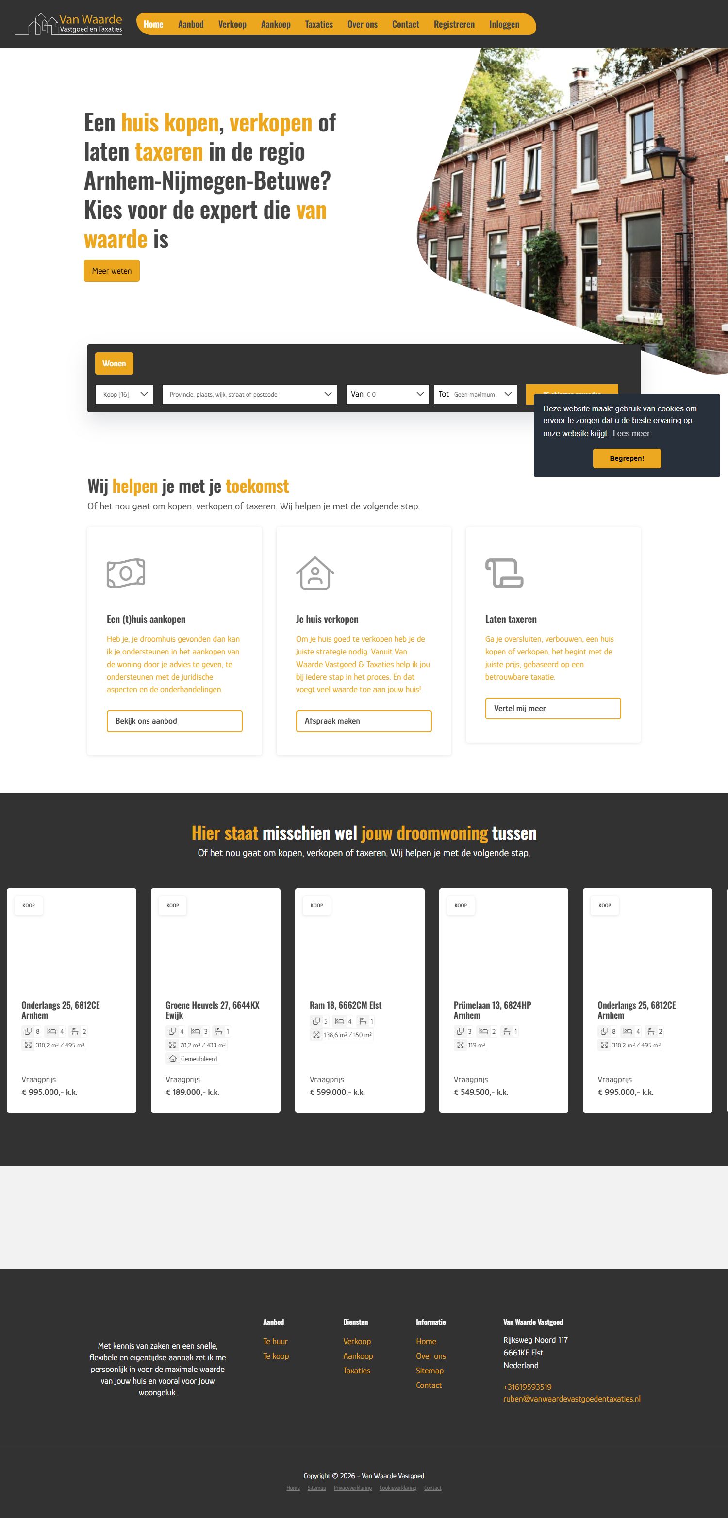 Foto van het kantoor van Van Waarde Vastgoed en Taxaties