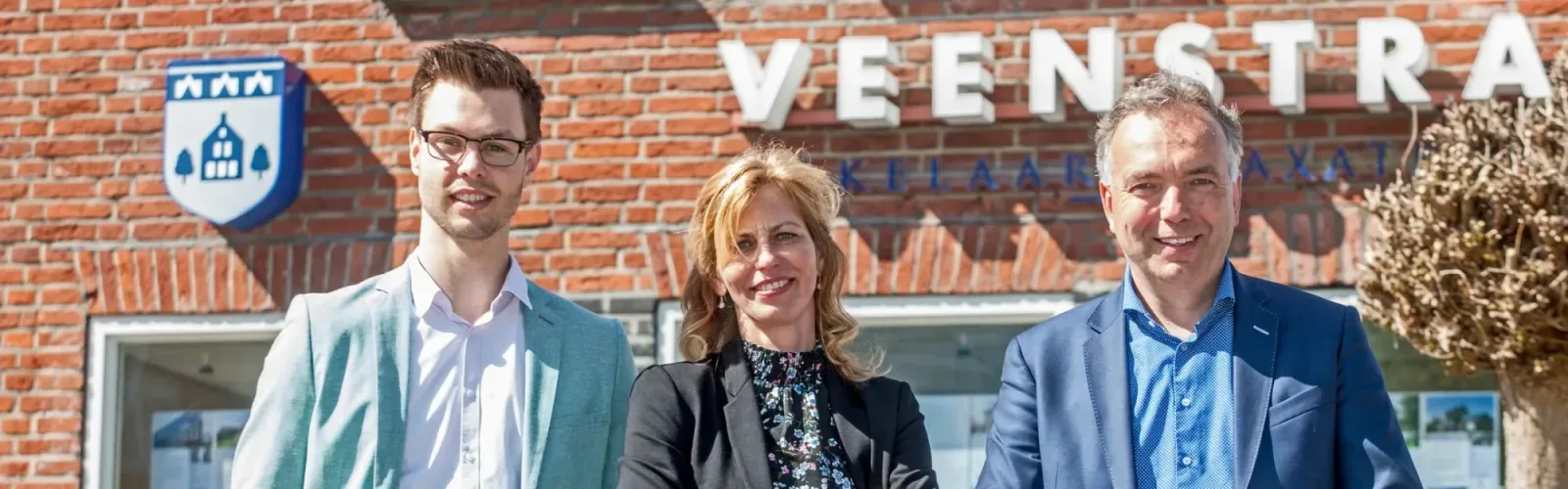 Team foto van Veenstra Makelaars & Taxateurs