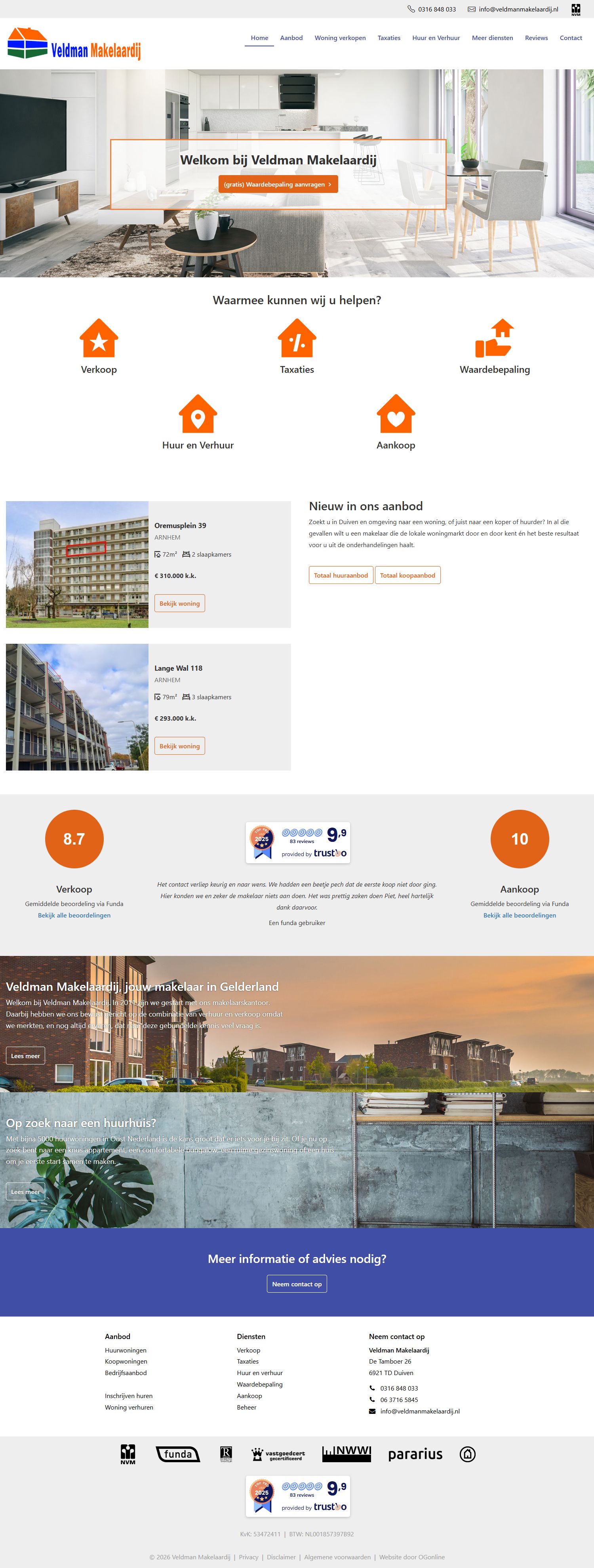 Kantoorfoto Veldman Makelaardij