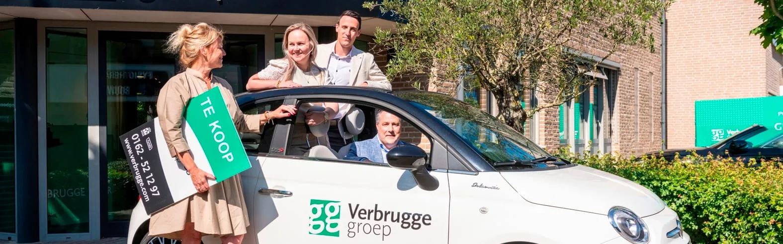 Team foto van Verbrugge Makelaardij Oosterhout