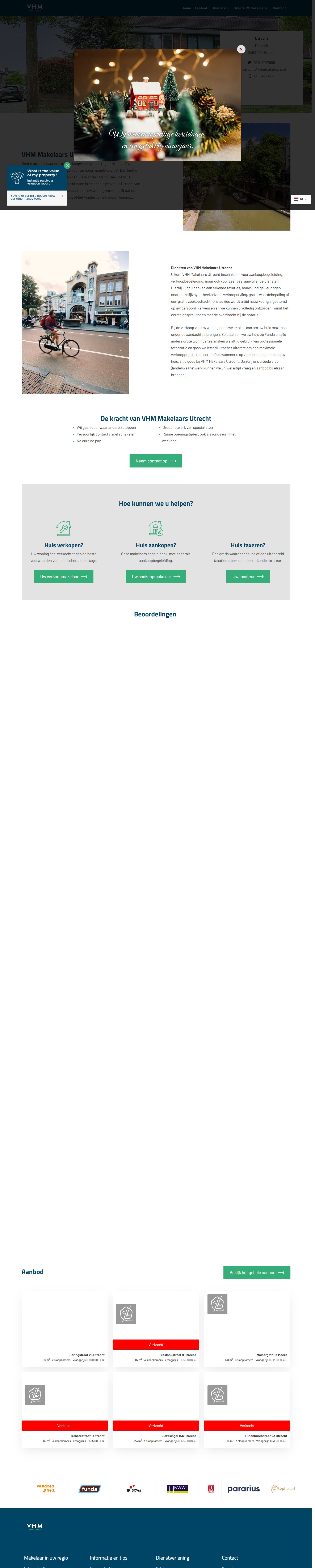 Foto van het kantoor van VHM Makelaars Utrecht