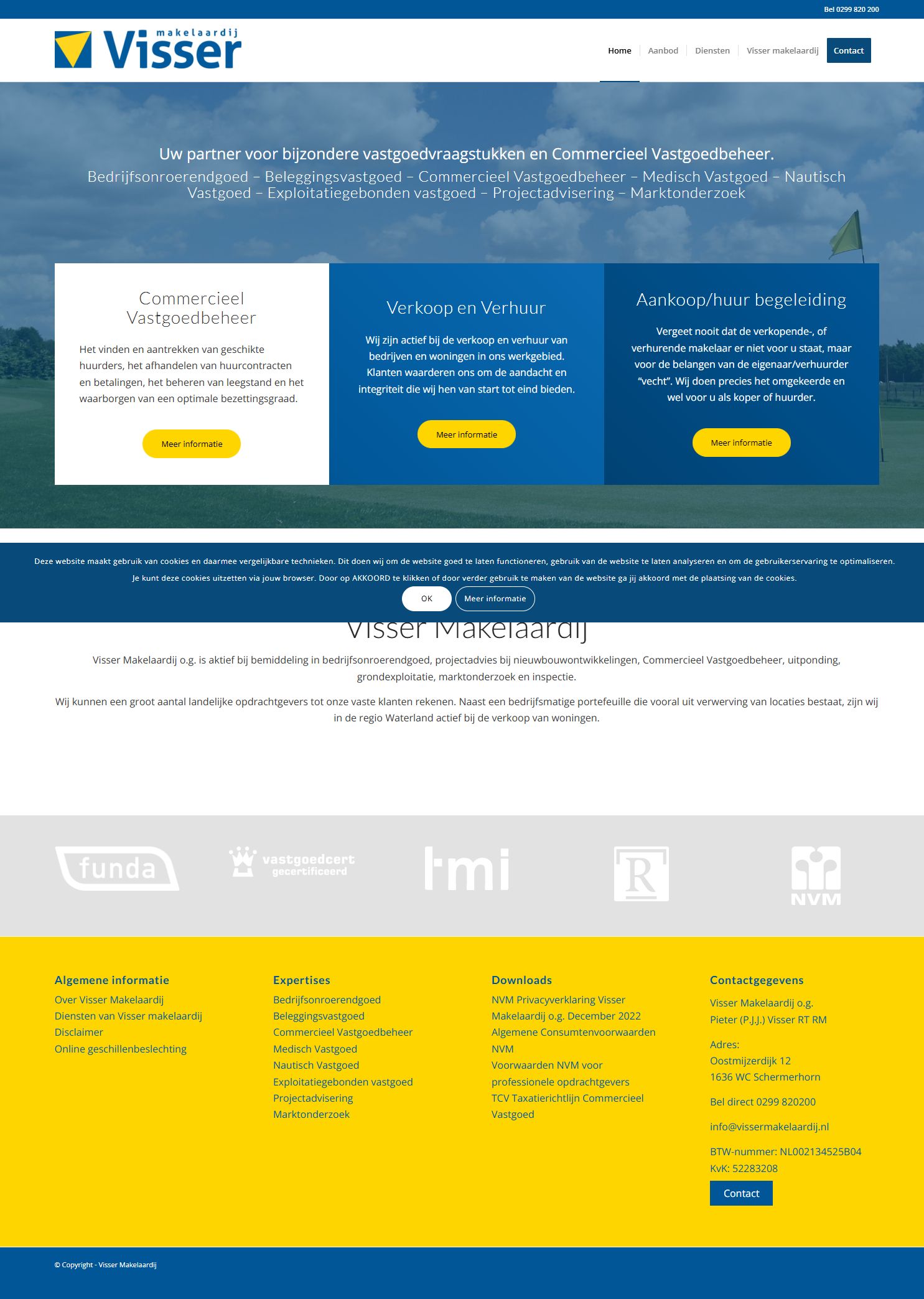 Kantoorfoto Visser Makelaardij o.g.