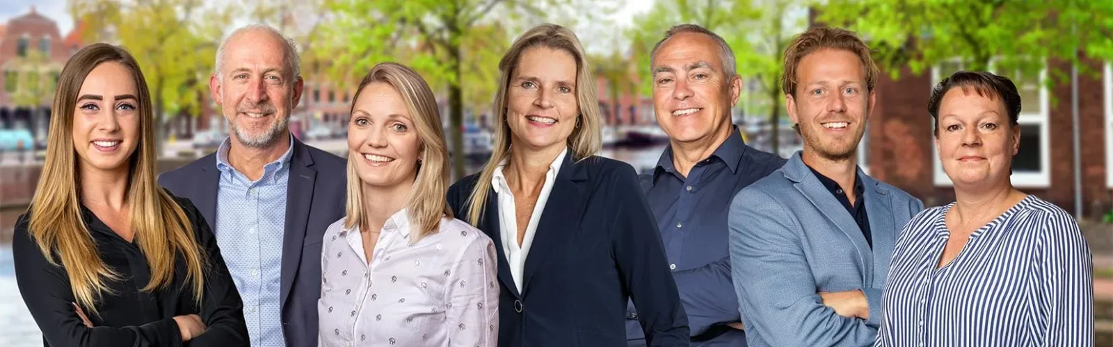 Team foto van VLIEG Makelaars Haarlem OG