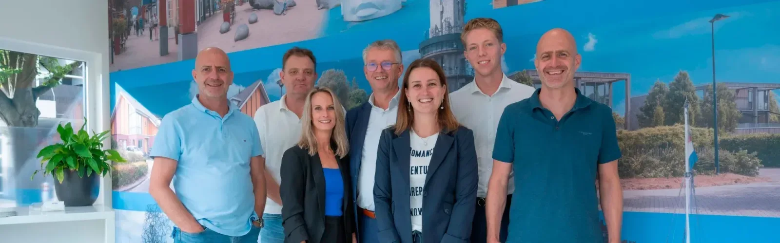 Team foto van VLIEG Makelaars Lelystad