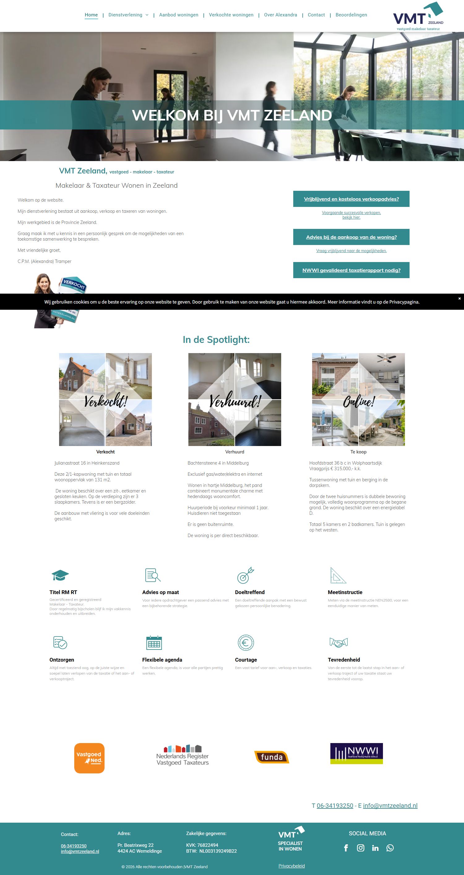 Kantoorfoto VMT Zeeland makelaar - taxateur