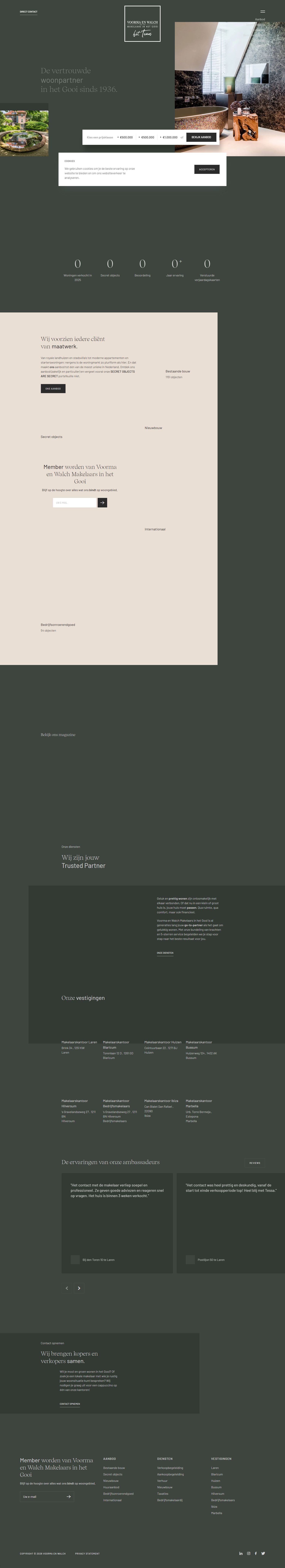 Screenshot van de website van www.voorma-walch.nl